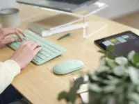 Trust Lyra klaviatuur Hiir kaasa arvatud Kontor RF juhtmeta ühendus + Bluetooth QWERTY Ameerika inglise keel Roheline – pilt 2