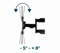 TV SET ACC WALL MOUNT 32-55"/WM-55ST-01 GEMBIRD – pilt 2