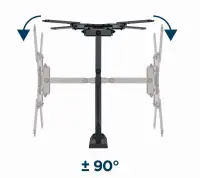 TV SET ACC WALL MOUNT 32-55"/WM-55ST-01 GEMBIRD – pilt 3