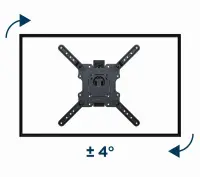 TV SET ACC WALL MOUNT 32-55"/WM-55ST-01 GEMBIRD – pilt 7
