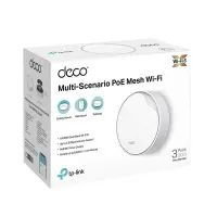 Wireless Router|TP-LINK|Wireless Router|3-pack|3000 Mbps|Mesh|Wi-Fi 6|1x10/100/1000M|1x2.5GbE|DHCP|DECOX50-POE(3-PACK) – pilt 2
