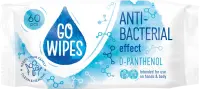 Niisked salvrätikud  GOWIPES Antibact D-Panthenol 60tk (kogus 3 tükki)