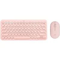 LOGITECH Pebble 2 Bluetooth Keyboard Combo - TONAL ROSE - US INT'L