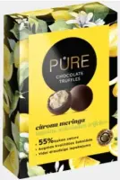 Trühvlid PURE tumeda šokolaadi krõbeda sidrunimeringa kreemi täidisega, 148g