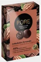 Trühvlid PURE tumeda šokolaadi trühvlid šokolaadibrownie kreemi täidisega, 148g