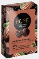 Trühvlid PURE tumeda šokolaadi trühvlid šokolaadibrownie kreemi täidisega, 148g
