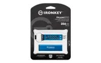 Kingston Technology IronKey Keypad 200 USB-välkmälu 256 GB USB tüüp A 3.2 Gen 1 (3.1 Gen 1) Sinine – pilt 3