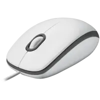 LOGITECH M100 Corded Mouse-WHITE