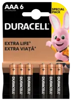 Patareid DURACELL AAA, LR03, 6tk