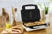 Tefal Snack XL SW7011 võileivagrill 850 W Valge, Roostevaba teras – pilt 5