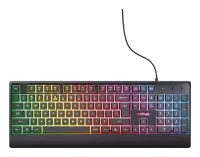 Trust GXT 792 QUADROX klaviatuur Hiir kaasa arvatud Mängimine USB QWERTY Ameerika inglise keel Must – pilt 26