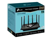 TP-LINK | AXE5400 Tri-Band Gigabit Wi-Fi 6E Router | Archer AXE75 | 802.11ax | 10/100/1000 Mbit/s | Ethernet LAN (RJ-45) ports 4 | Mesh Support Yes | MU-MiMO No | No mobile broadband | Antenna type External | 1 – pilt 5