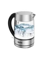 TEFAL | Kettle | KI772D | Electric | 2400 W | 1.7 L | Glass | 360° rotational base | Black/Stainless Steel