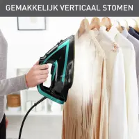TEFAL | Iron | FV8066E0 | Steam Iron | 3000 W | Water tank capacity 270 ml | Continuous steam 50 g/min | Steam boost performance 280 g/min | Black/Blue – pilt 25