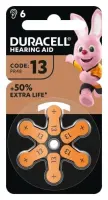 Patareid kuuldeaparaadile DURACELL 13 PR48, 6 tk