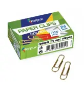 Kirjaklambrid Forpus 26mm 100tk vaskne (kogus 2 tükki)