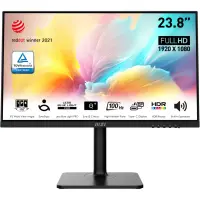 MSI Modern MD2412P PC lamekuvar 60,5 cm (23.8") 1920 x 1080 pikslit Full HD LED Must