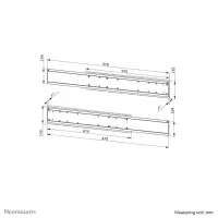 Neomounts ADM-875BL2 telerikinnituse tarvik – pilt 24