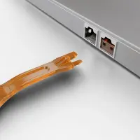 Lindy 40480 pordilukk Pordilukk + võti RJ-45 Oranž Akrüülnitriil butadieen stüreen (ABS) – pilt 3