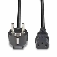 Lindy 30336 toitekaabel Must 3 m CEE7/7 C13 pistikut – pilt 5