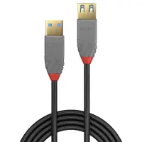Lindy 36762 USB-kaabel USB 3.2 Gen 1 (3.1 Gen 1) 2 m USB A 5 Gbit/s Must