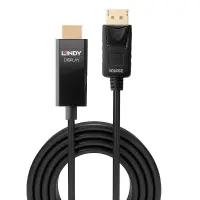 Lindy 40926 videokaabliadapter 2 m DisplayPort HDMI tüüp A (Standard) Must
