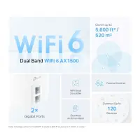 Wireless Router|TP-LINK|Wireless Router|1500 Mbps|Mesh|Wi-Fi 6|1x10/100/1000M|1x2.5GbE|DHCP|DECOX10(1-PACK) – pilt 7