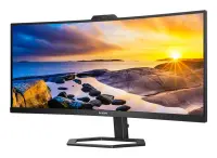 Philips | Monitor with Windows Hello Webcam | 34E1C5600HE/00 | 34 " | VA | 21:9 | 100 Hz | 4 ms | 3440 x 1440 pixels | 300 cd/m² | HDMI ports quantity 1 | Black | Warranty 36 month(s) – pilt 2