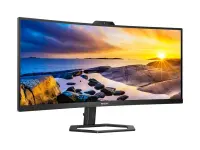 Philips | Monitor with Windows Hello Webcam | 34E1C5600HE/00 | 34 " | VA | 21:9 | 100 Hz | 4 ms | 3440 x 1440 pixels | 300 cd/m² | HDMI ports quantity 1 | Black | Warranty 36 month(s) – pilt 3