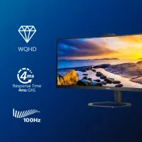 Philips | Monitor with Windows Hello Webcam | 34E1C5600HE/00 | 34 " | VA | 21:9 | 100 Hz | 4 ms | 3440 x 1440 pixels | 300 cd/m² | HDMI ports quantity 1 | Black | Warranty 36 month(s) – pilt 17