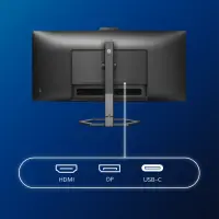 Philips | Monitor with Windows Hello Webcam | 34E1C5600HE/00 | 34 " | VA | 21:9 | 100 Hz | 4 ms | 3440 x 1440 pixels | 300 cd/m² | HDMI ports quantity 1 | Black | Warranty 36 month(s) – pilt 22