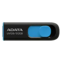 ADATA | USB Flash Drive | UV128 | 512 GB | USB 3.2 Gen1 | Black/Blue