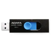 ADATA | USB Flash Drive | UV320 | 64 GB | USB Type-A | Black/Blue – pilt 6