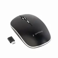 Gembird | Silent Optical Mouse | MUSW-4BSC-01 | Wireless | USB-C | Black
