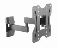 Gembird | Wall mount | WM-42ST-01 | Tilt, Swivel | 23-42 " | Black