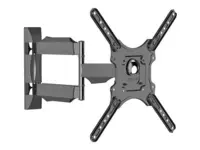 Gembird | Wall mount | WM-55ST-01 | Tilt, swivel, rotate | 32-55 " | Maximum weight (capacity) 32 kg | Black