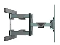 Gembird | Full-motion wall mount | WM-80ST-01 | Tilt, swivel, rotate | 40-80 " | Maximum weight (capacity) 50 kg | Black – pilt 6