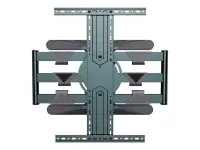 Gembird | Wall mount | WM-80STR-01 | Tilt, swivel, rotate | 40-80 " | Maximum weight (capacity) 50 kg | Black