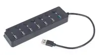 Gembird USB3 7PORT HUB, UHB-U3P1U2P6P-01