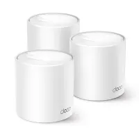 AX1500 Whole Home Mesh Wi-Fi 6 System | Deco X10 (3-pack) | 802.11ax | 10/100/1000 Mbit/s | Ethernet LAN (RJ-45) ports 1 | Mesh Support Yes | MU-MiMO Yes | No mobile broadband | Antenna type Internal