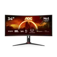 AOC | Gaming Monitor | CU34G2XP/BK | 34 " | VA | 21:9 | 180 Hz | 1 ms | 3440 x 1440 pixels | HDMI ports quantity 2 | Black – pilt 6