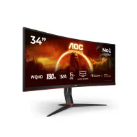 AOC | Gaming Monitor | CU34G2XP/BK | 34 " | VA | 21:9 | 180 Hz | 1 ms | 3440 x 1440 pixels | HDMI ports quantity 2 | Black – pilt 10