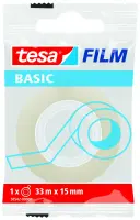 Teip Tesa Film Basic, 33m x 15mm, läbipaistev (kogus 3 tükki)