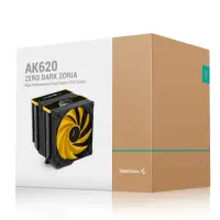 DeepCool AK620 Zero Dark Zoria Protsessor Õhujahuti 12 cm Must, Kollane 1 tk