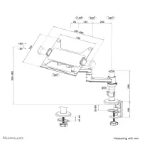 NEOMOUNTS Laptop Desk Mount 11-17inch – pilt 17