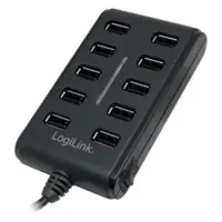 Logilink | USB Hub 10-Port USB2.0 with power adapter 3.5A | UA0125