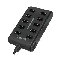 LogiLink UA0125 jaotur USB 2.0 480 Mbit/s Must – pilt 9