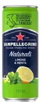Karastusjook SANPELLEGRINO  Naturali Limone & Menta, gaseeritud, 0,33L, purk (kogus 24 tükki) – pilt 2