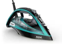 TEFAL | Ultimate Pure FV9844E0 | Steam Iron | 3200 W | Water tank capacity 350 ml | Continuous steam 60 g/min | Steam boost performance 250 g/min | Blue/Black – pilt 24