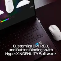 HyperX Pulsefire Haste 2 Mini – juhtmeta mängurihiir (valge) – pilt 23